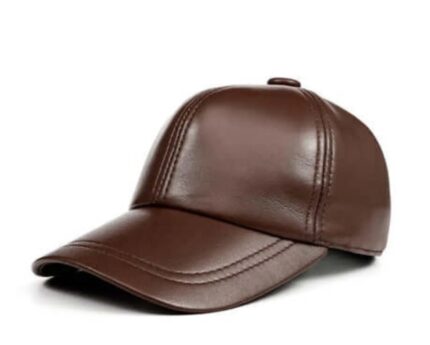 Genuine Sheep Leather Baseball Cap
