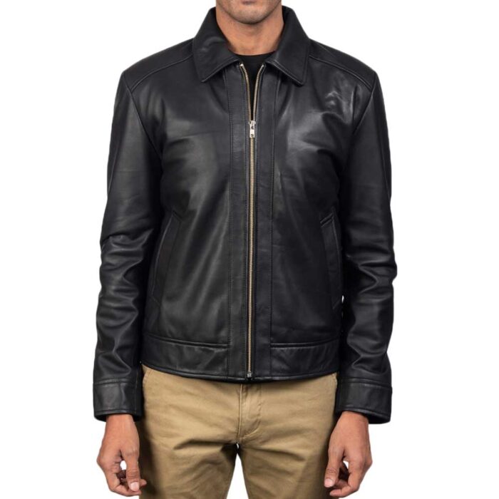 Inferno Black Leather Jacket - Image 5