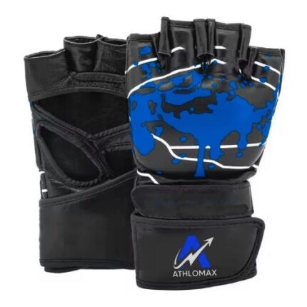 SmashX MMA Gloves Blue Leather