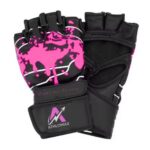 SmashX MMA Gloves Pink Leather - Image 3