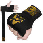 Athlomax Gel Padded Inner Gloves Black– Hook & Loop Wrist Strap