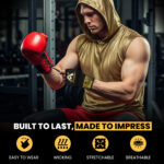 Athlomax Gel Padded Inner Gloves Black– Hook & Loop Wrist Strap - Image 5