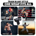 Athlomax Professional Boxing Hand Wraps Black - Image 7