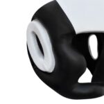 Head Guard Leather White Black - Image 2