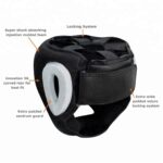 Head Guard Leather White Black - Image 5